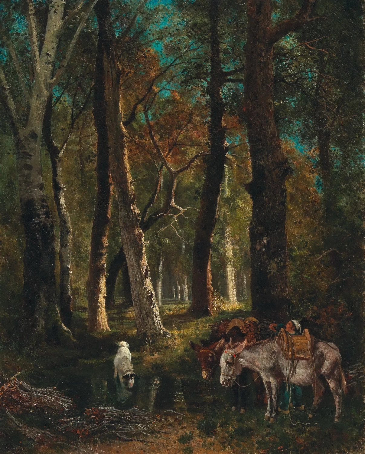 Nella foresta di Fontainebleau - Accademia di belle arti di Napoli